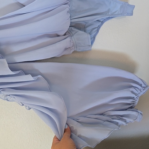 NWT Skylar Rose Light Blue Ruffled Bodysuit Size Large - Picture 3 of 8